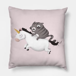 Cat and Unicorn Pillow