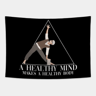 A Healthy Mind Makes A Healthy Body Kundalini Ashtanga Yoga Tapestry