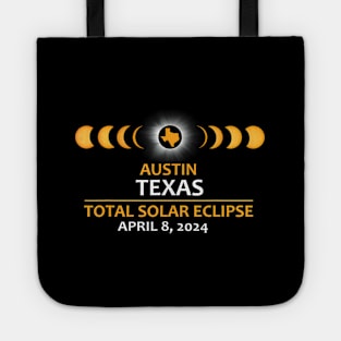 Austin Tx Texas Total Solar Eclipse 2024 Tote