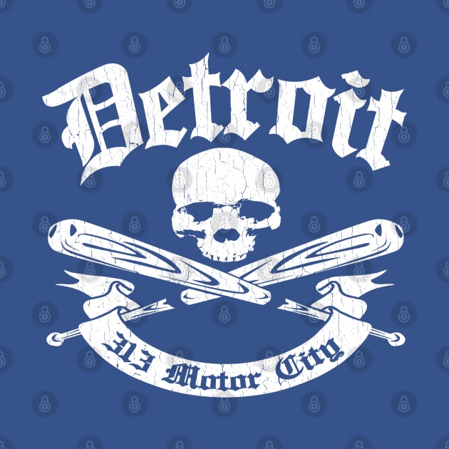 Detroit 313 Motor City (vintage distressed look) by robotface