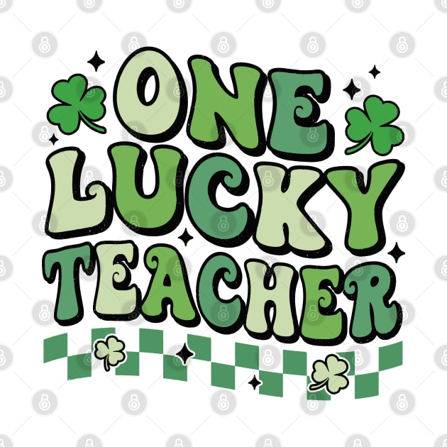 One Lucky Teacher St Patrick's Day Teacher Shamrock by luxembourgertreatable