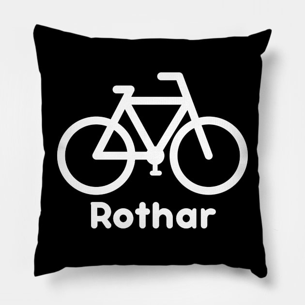 Rothar - Bicycle - Irish Language Design Pillow by Melty Shirts