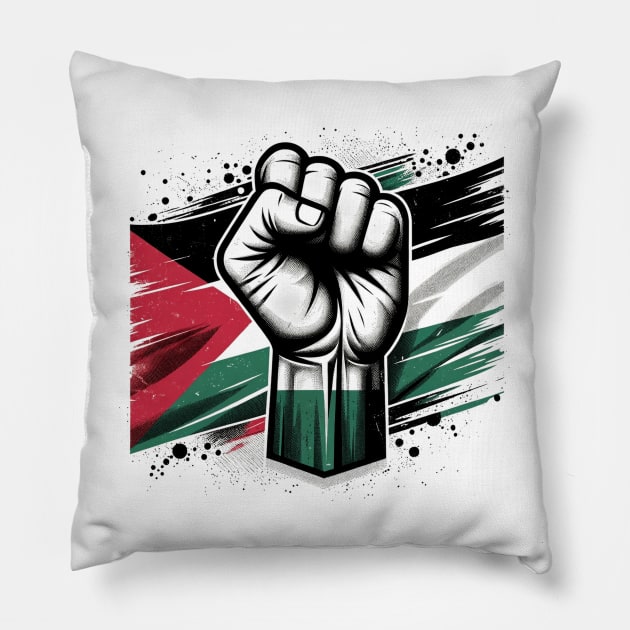 Free Palestine Pillow by MZeeDesigns