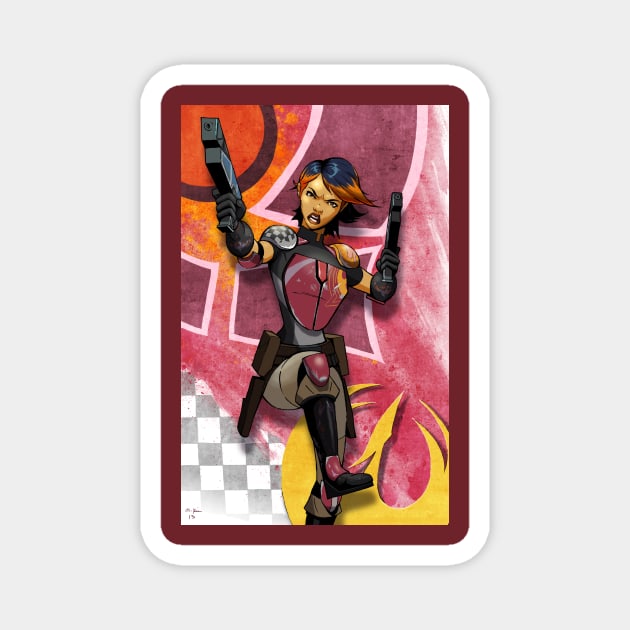 Sabine Wren Magnet by Mikekimart