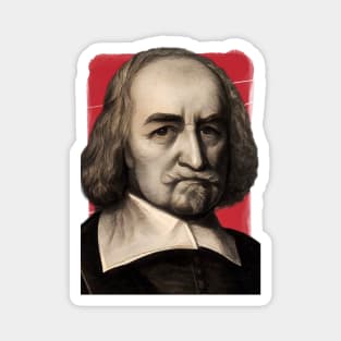 English Philosopher Thomas Hobbes illustration Magnet