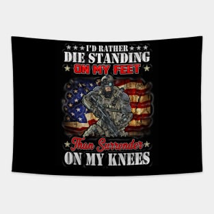 Black Panther Art - USA Army Tagline 32 Tapestry