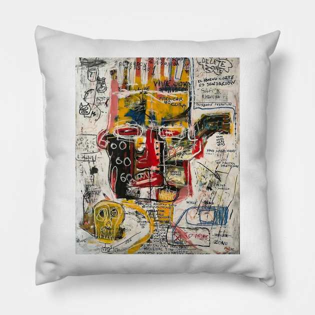 New York Samo Pillow by AmaniDickens