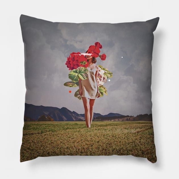 I Wonder if You Even Ask Yourself Why. Pillow by Nalyd Rof