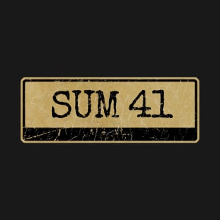 Aliska text black retro - Sum 41 T-Shirt