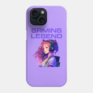 Video games gaming legend gamer girl Phone Case