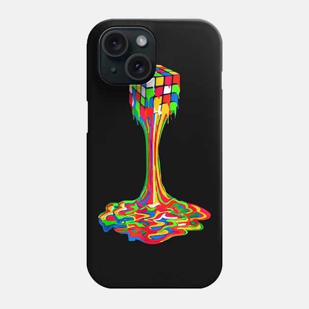 Funny Melting Rubik Rubix Rubics Player Cube Lovers Phone Case by paveldmit