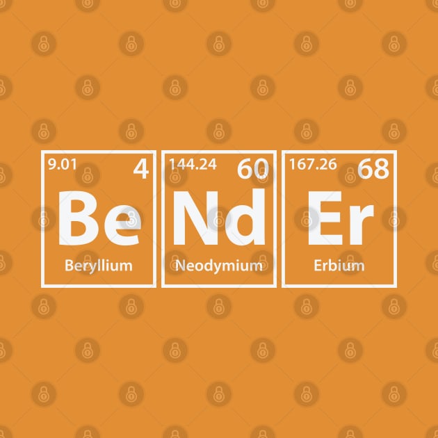 Bender (Be-Nd-Er) Periodic Elements Spelling by cerebrands