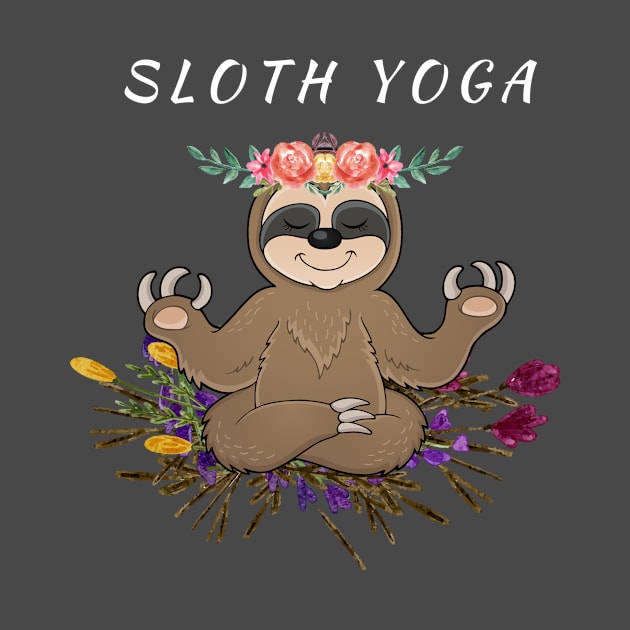 Sloth yoga by PEERDA MIX DESIGN