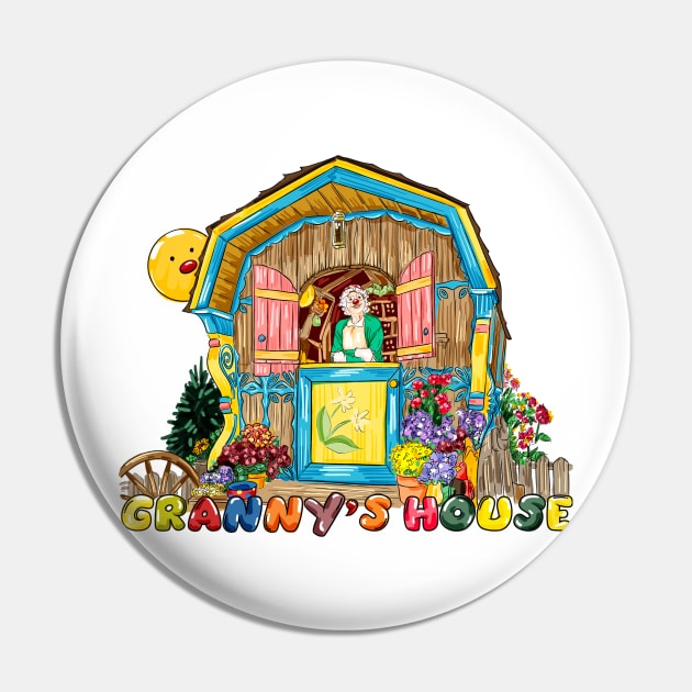 Granny Garbanzo Pin by Eyeballkid-