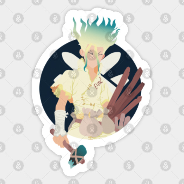 Wallpaper Dr Stone Senku Ishigami Minimalist Dr Stone Sticker Teepublic Free