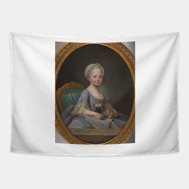 Portrait of Élisabeth of France - Joseph Ducreux Tapestry by themasters