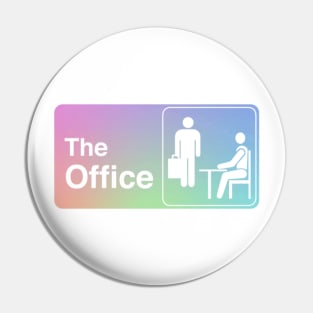 "The Office" Rainbow Pastel Logo Pin