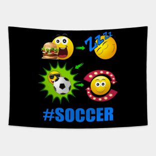 SOCCER! Lifestyle Sports Baller Futbol Football Tapestry