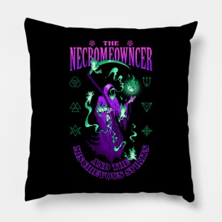 The Necromeowncer and the Mischievous Spirits Pillow