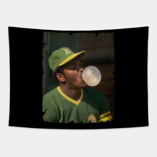 Vida Blue in Oakland Athletics Tapestry