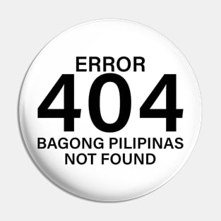 error 404 bagong pilipinas not found Pin