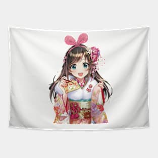 Anime girls Tapestry