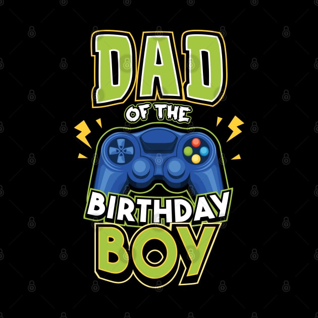 Dad of the Birthday Boy Matching Video Gamer by aneisha