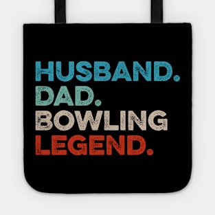 Husband Dad Bowling Legend - Retro Gift Tote