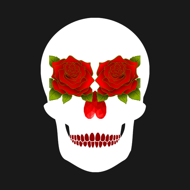 skull rose skull skull rose by OfCA Design