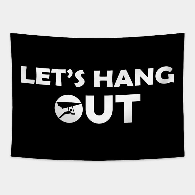 Hang Glider - Let's hang out Tapestry by KC Happy Shop