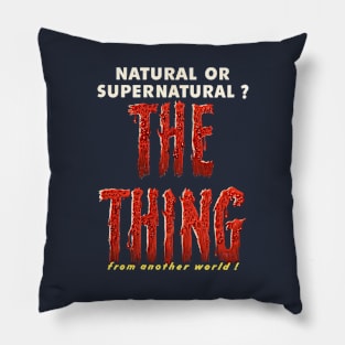 The Thing From Another World Movie Poster Pillow