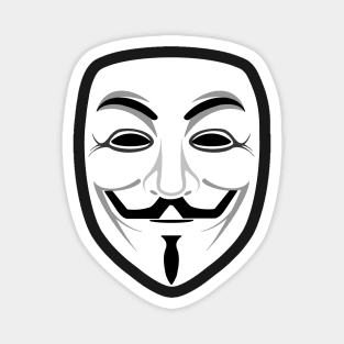 Minimalist Guy fawkes Magnet