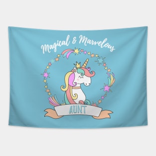 Magical Marvelous Aunt Unicorn Tapestry