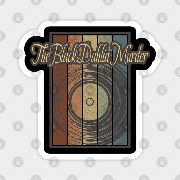 The Black Dahlia Murder Vynil Silhouette Magnet by North Tight Rope