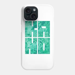 Kano, Nigeria City Map Typography - Watercolor Phone Case