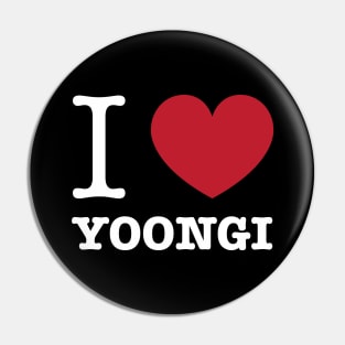 I love BTS Min Yoongi Suga typography Morcaworks Pin