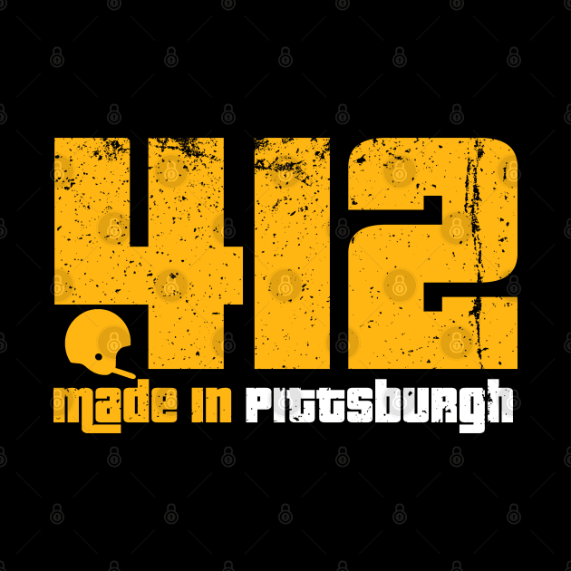 412 Made in Pittsburgh | Vintage Retro Distressed Gift by VanTees