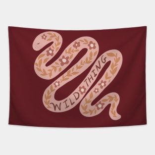 Wild Thing Snake - Blush Ochre Tapestry