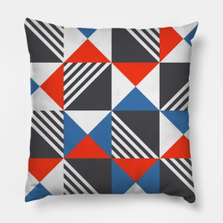 Geometric Triangle Lines Pattern Pillow