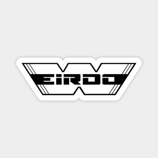WEIRDO - Logo - White with black lettering Magnet
