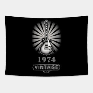 Vintage Guitar 1974 - 50th Birthday Gift Tapestry