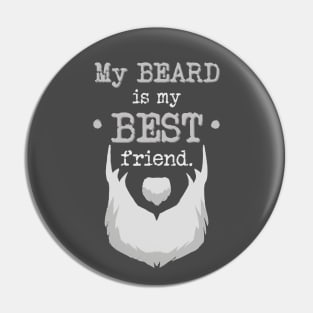 My Best Friend Beard Pin