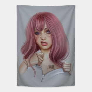 Pink doll Tapestry