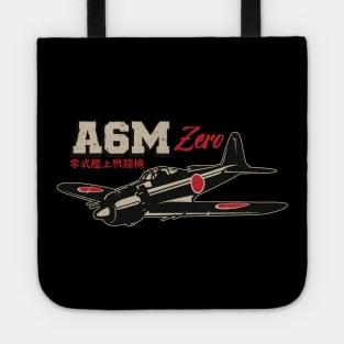 A6M Zero | World War 2 Japanese Plane Vintage Tote