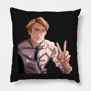 Nick Nelson Peace Sign Pillow