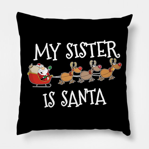 Matching family Christmas outfit Sister Pillow by JamesBosh