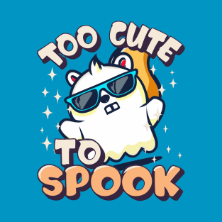 Too Cute To Spook Little Squirrel Ghost Funny T-Shirt