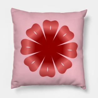 New Red Flower Pillow