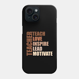 black history month teacher Phone Case