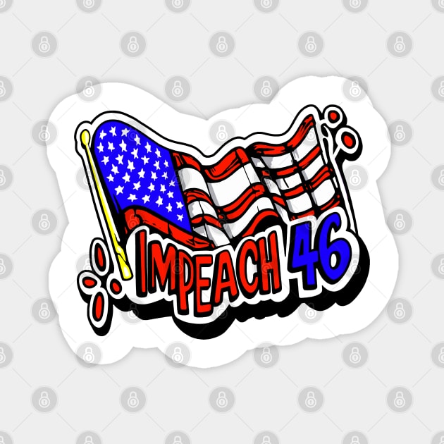 Impeach Biden Magnet by Brand X Graffix